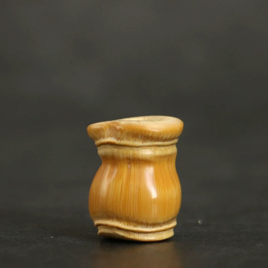 Premium Handcrafted Bamboo Charms – Rare Buddha Belly & Tortoiseshell Bamboo Miniatures one piece
