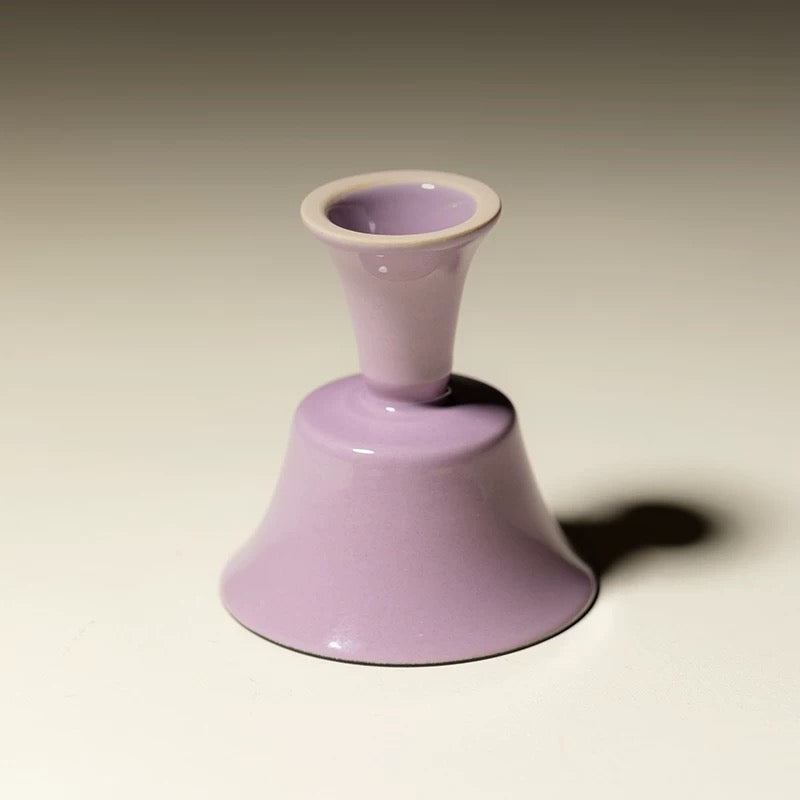 Handmade Purple Jade Porcelain Tea Cup – Luxury Stemmed Gongfu Master’s Cup