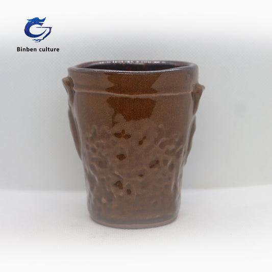 連宏大建盞 類型:三星堆手持 釉面:醬色釉