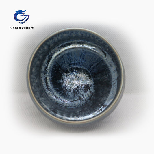 蓮宏大建盞 類型:乾坤杯 釉面:白花