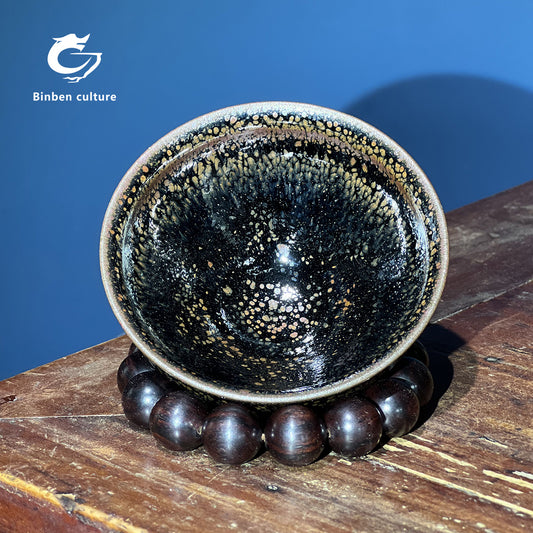 夏行健 燈型:束口 釉面:柴油燒油滴