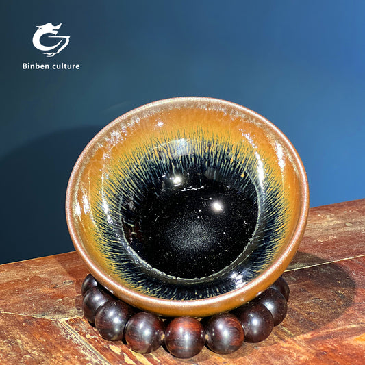 夏行健 燈型:密封 釉面:木燒兔毛