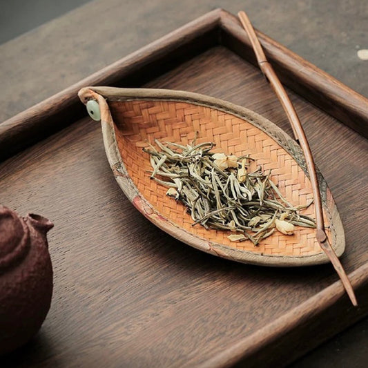 Chinese Bamboo Tea Tools Set – Handmade Scoop & Stirrer for Gongfu Tea Ceremony