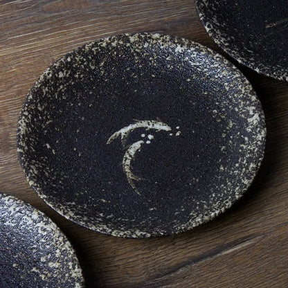 Handmade Coarse Clay Teapot Tray – Zen-Inspired Ceramic Drip Tray, Japanese-Style Dry Brewing Plate & Tea Table, Retro Tea Stand