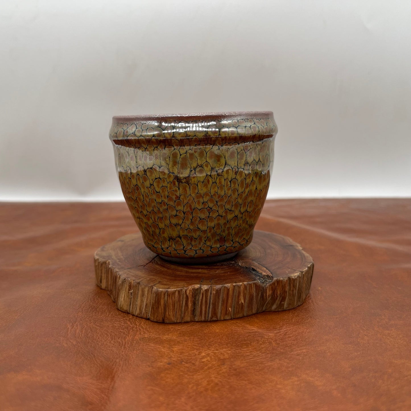 Lianhongda partridge spotted Buddha belly cup 070111