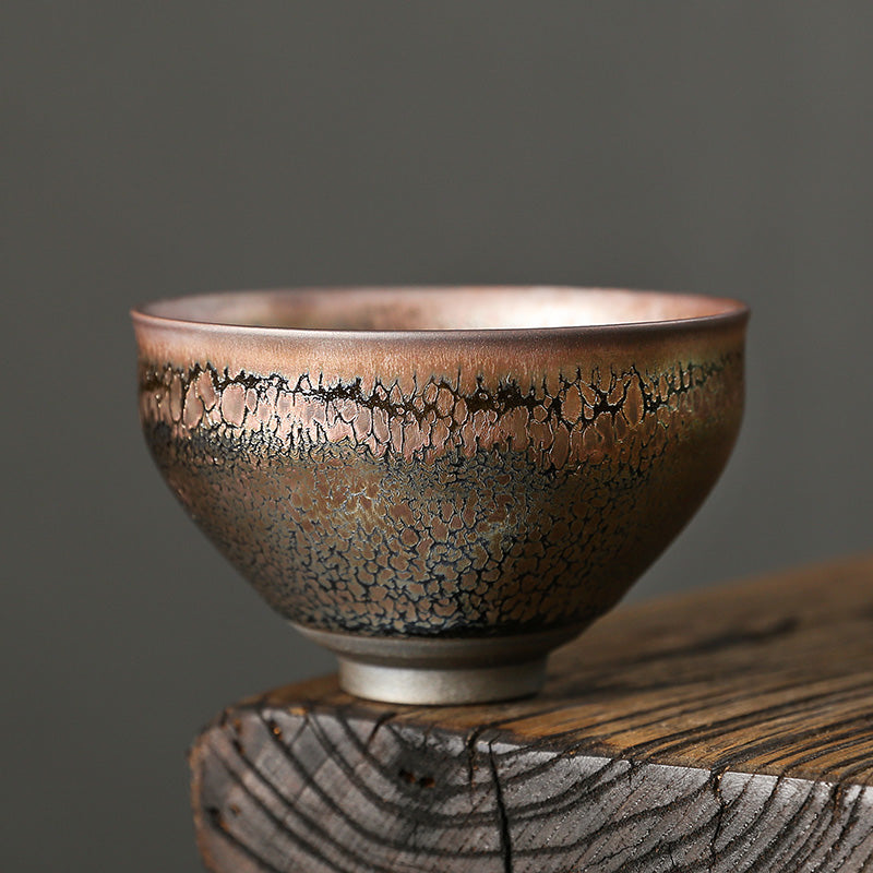 Xu Tianmu Glazed Construction Pot, Coarse Pottery Kiln Transformation, Tea Cup, Kung Fu Tea Cup