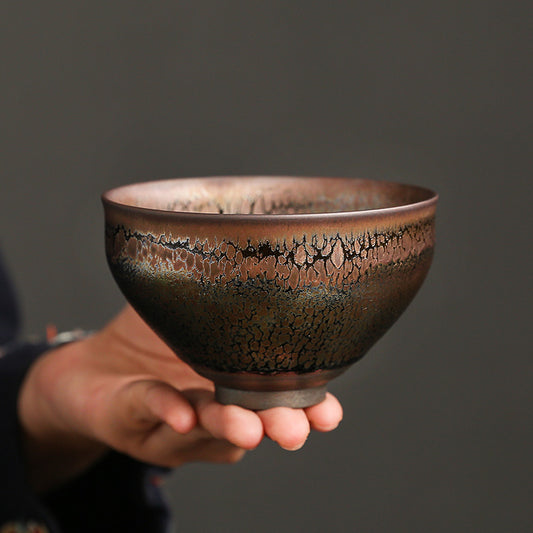 Xu Tianmu Glazed Construction Pot, Coarse Pottery Kiln Transformation, Tea Cup, Kung Fu Tea Cup