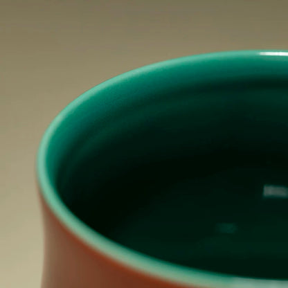 Palace Red Tripod Tea Waste Container - Premium Dry-Brew Ceramic Discard Vase