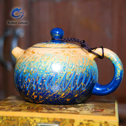 Lacquer Craftsmanship Short Mouth Xishi Pot