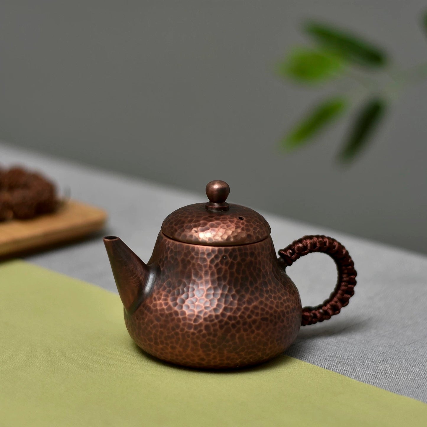 Handcrafted Mini Copper Teapot - Small Retro Gongfu Tea Brewer with Handle