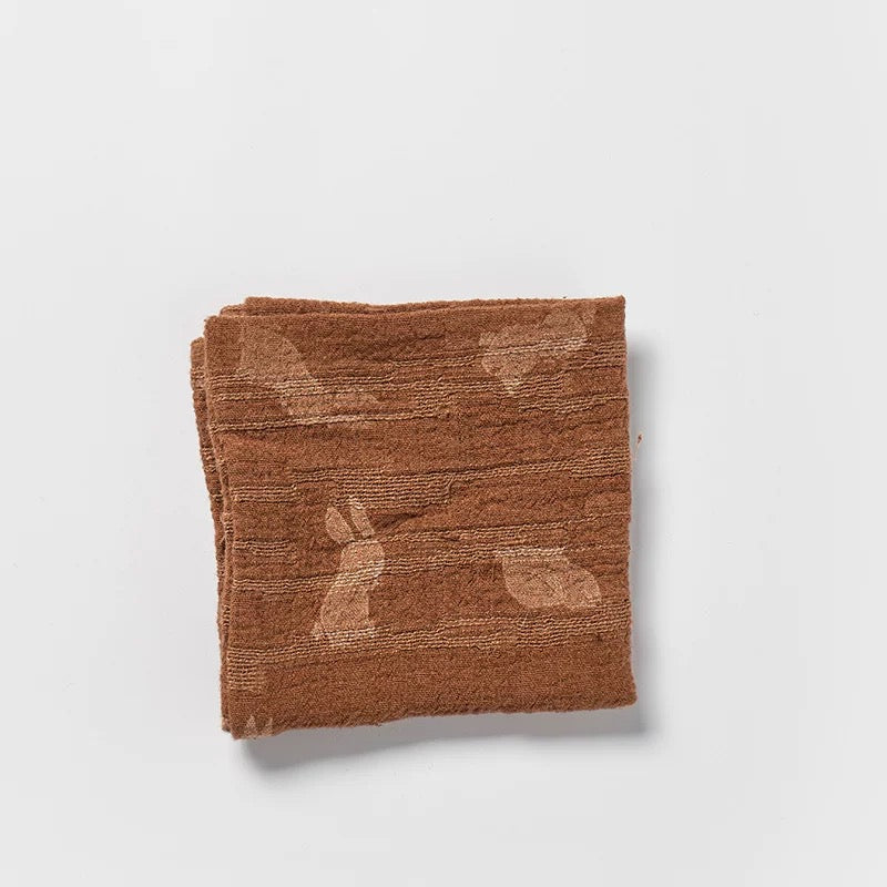 Pure Linen Tea Towel Set - Minimalist Jacquard Tea Table Runner with Absorbent Coasters (Dry Tea Ceremony Cloth & Teapot Care Kit)