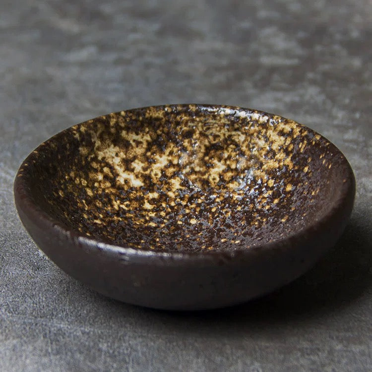 Handmade Coarse Clay Conical Tea Cup - Japanese-Style Chawan Master Cup, Rustic Wood-Fired Ceramic Tea Bowl (Large Size)