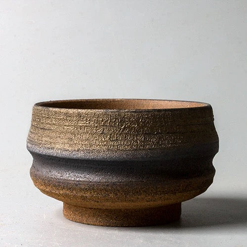 Jingdezhen Handmade Ceramic Tea Cup - Japanese-style Rustic Chawan Master Cup, Wood-fired Gongfu Tea Set (Set of 1)