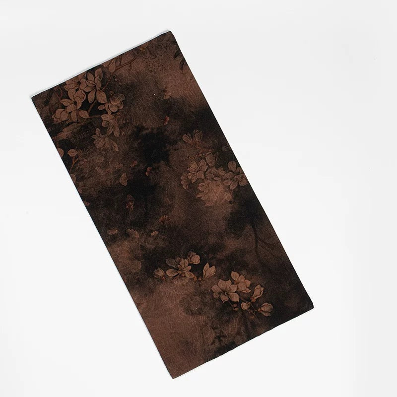 Gambiered Canton Silk Dry Tea Ceremony Mat – Chinese Zen-style Waterproof Table Runner (Antique-Inspired Tea Table Decor)