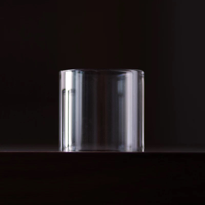 Premium Small Glass Lid Rest – Handcrafted Jade-Toned Tea Ceremony Accessory for Purple Clay Teapots | Zen-Inspired Transparent Lid Stand