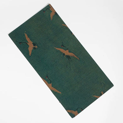 Gambiered Canton Silk Dry Tea Ceremony Mat – Chinese Zen-style Waterproof Table Runner (Antique-Inspired Tea Table Decor)