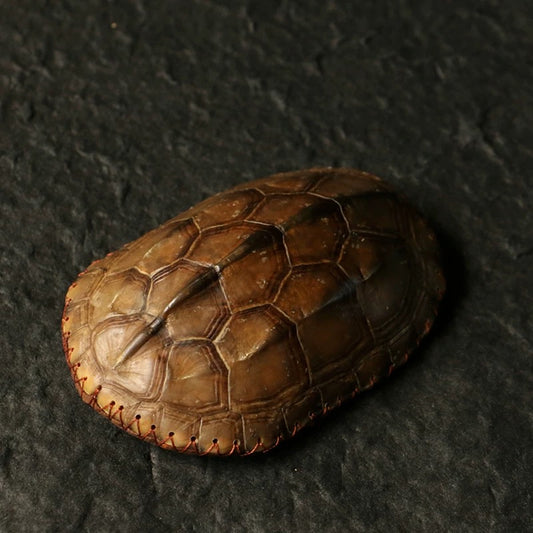 Artisan Bamboo Tea Scoop – Woven Interior with Tortoiseshell Pattern