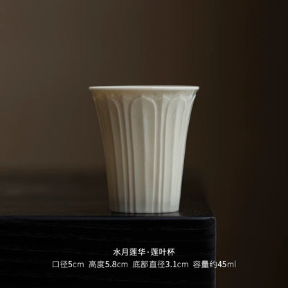 Song Dynasty-style Ding Kiln White Ceramic Teapot – Handmade Large Capacity Teapot with Filter, Retro Gongfu Tea Set for Home Brewing