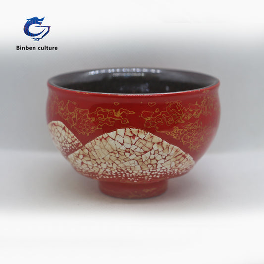 Lianhongda Jianzhan Type: General Cup Glazed Surface: Green Partridge Lacquer Double sided Glaze