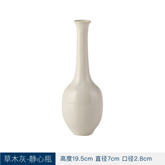 Chinese-style Zen imitation Song Dynasty vase, plant ash, ceramic flower arrangement, flower way, worship Buddha, clear supply, Japanese-style entrance ornament