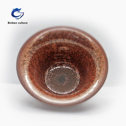 Chen Yuan Fujian Cup Type: Bell Cup Glazed Surface: Red Plum