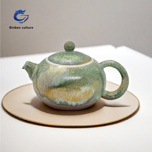 Lian Tingting Teapot Type: Xishi Pot Glazed Surface: Falling Ash Burning