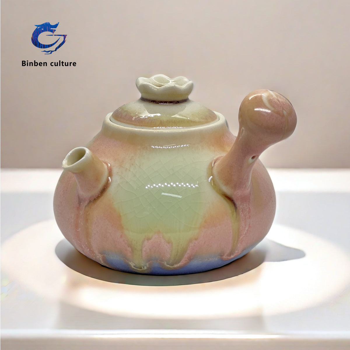 Lian Tingting Teapot Type: Side Handle Pot Glazed Surface: Kiln Transformation