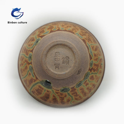 Ye Bian Jianzhan Type: Bundle mouth Glazed surface: Heart like Bodhi