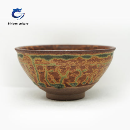 Ye Bian Jianzhan Type: Bundle mouth Glazed surface: Heart like Bodhi