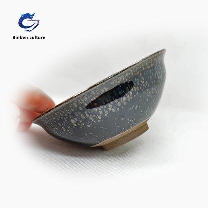Ye Bian Jianzhan Type: Official Hat Glazed Surface: Black Bottom Oil Drop