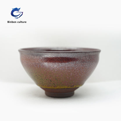 Ye Bian Jianzhan Type: Bundle Mouth Glazed Surface: Autumn Charm Flower Sea