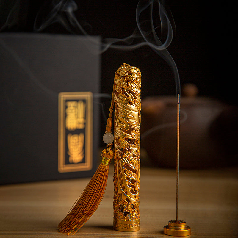 Premium Aloeswood Incense Sticks with Golden Box Potable Gift Pack