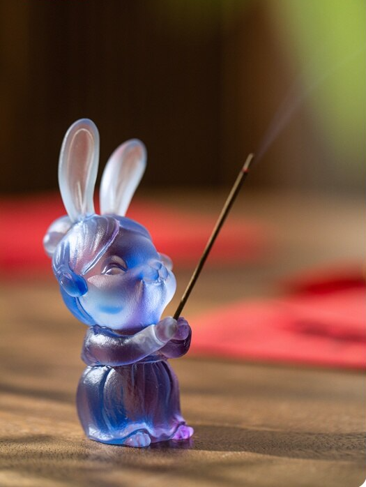 Rabbit Zodiac Mascot Incense Holder